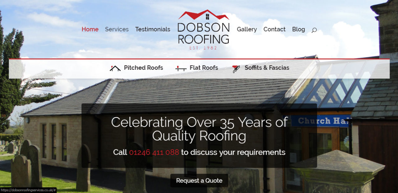 Dobson Roofing  Design Sheffield Graphic Design Sheffield